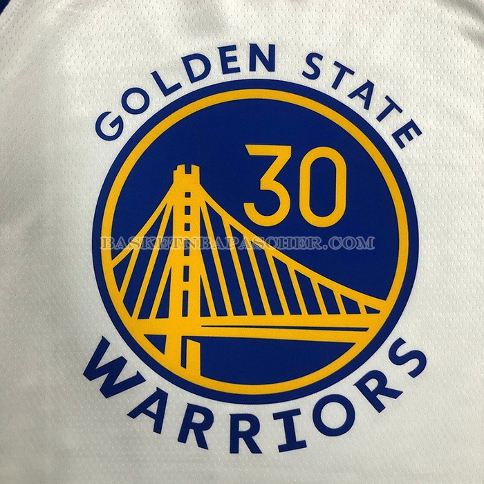 Maillot Golden State Warriors Stephen Curry 2974th 3 Points Blanc